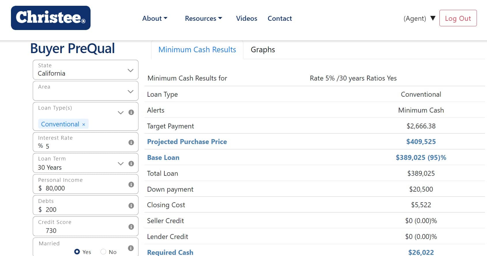 example of Agent module interface